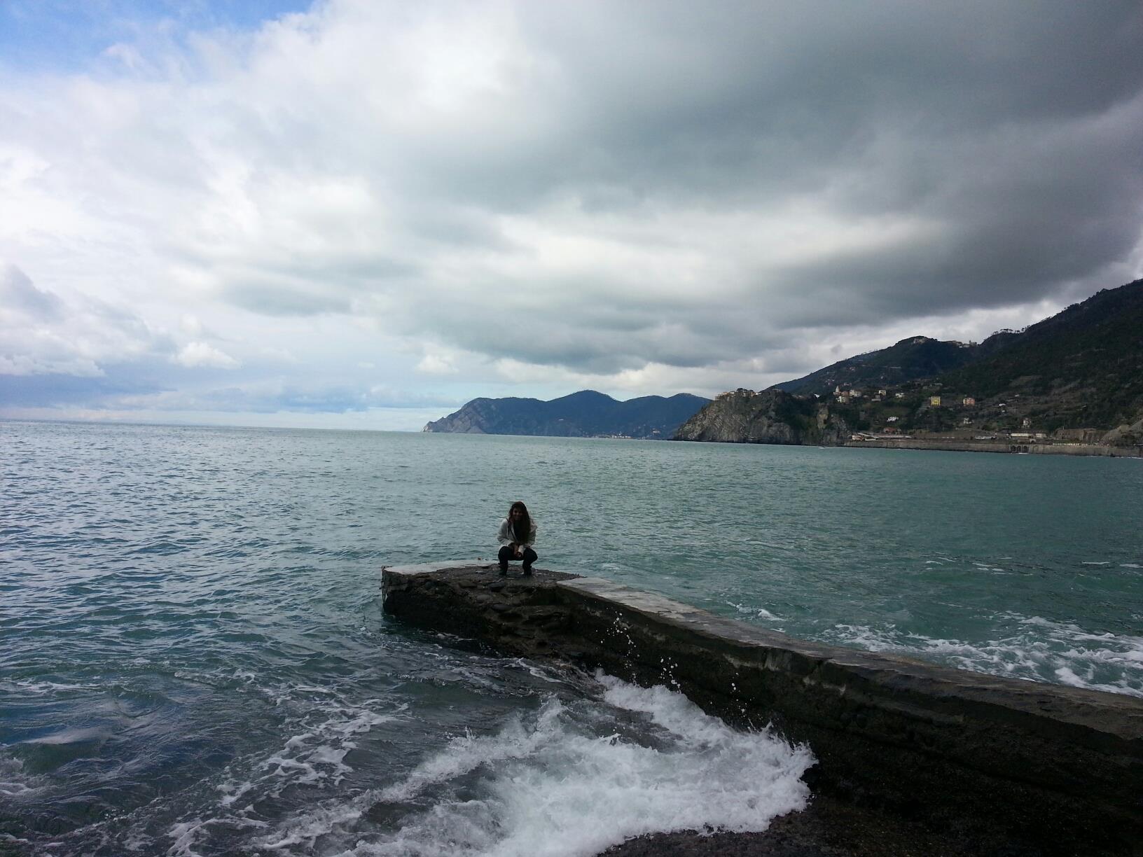 At the Cinque Terre in Italy